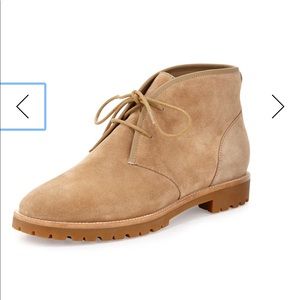 Tory Burch Westbury Tan Suede Desert Chukka Boots